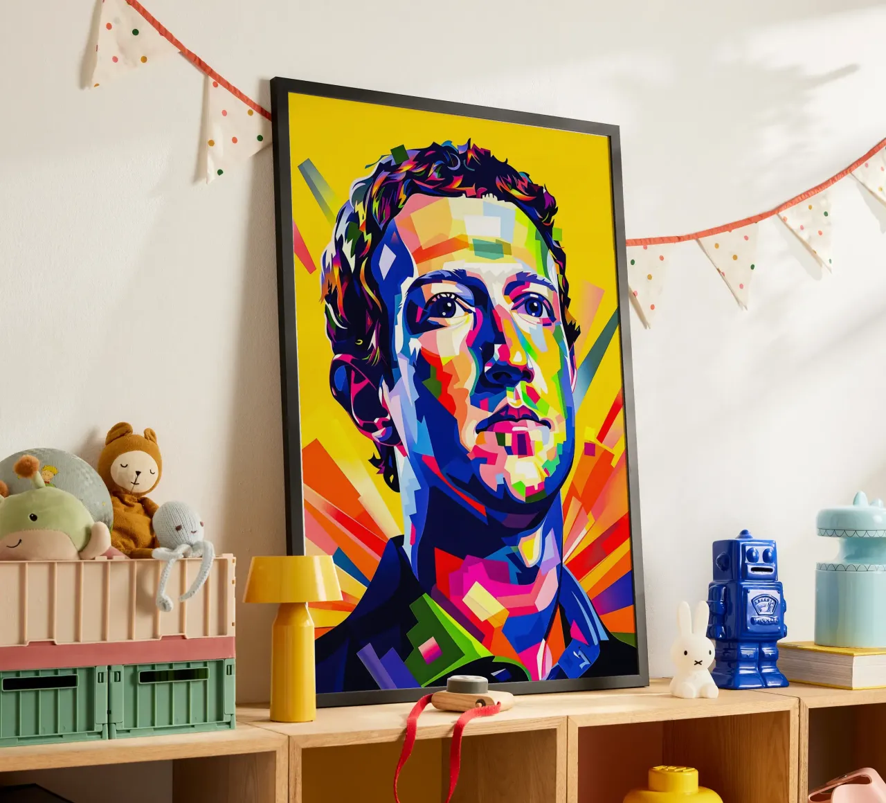 Mark Zuckerberg carta hahnemühle da HopeStudio