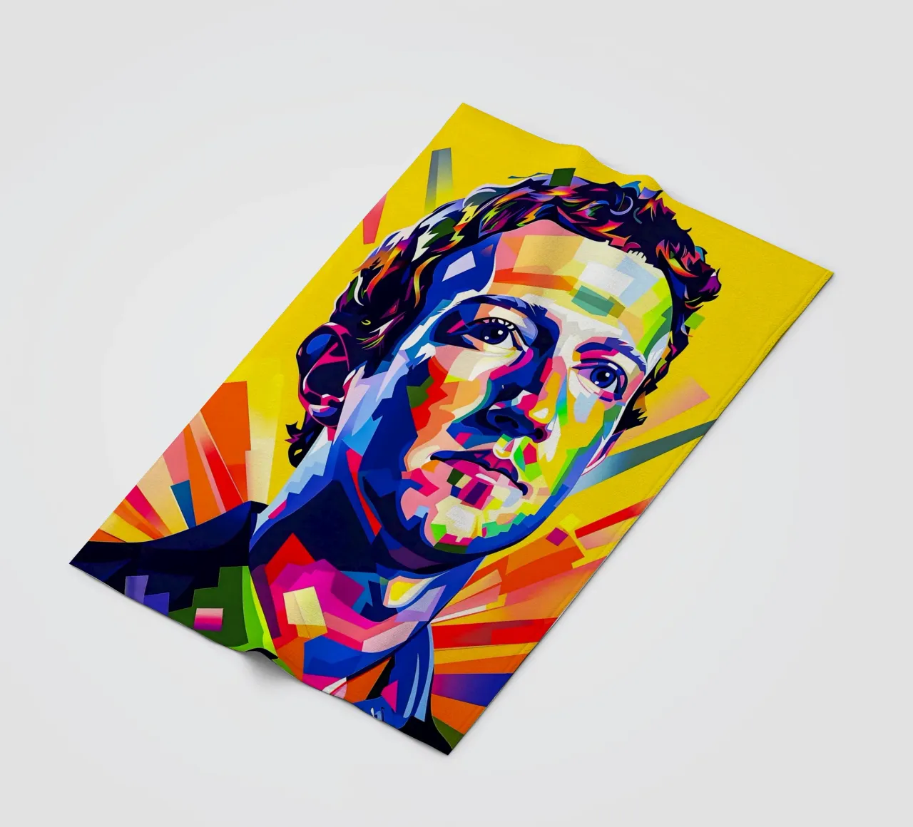 Mark Zuckerberg coperta in pile da HopeStudio