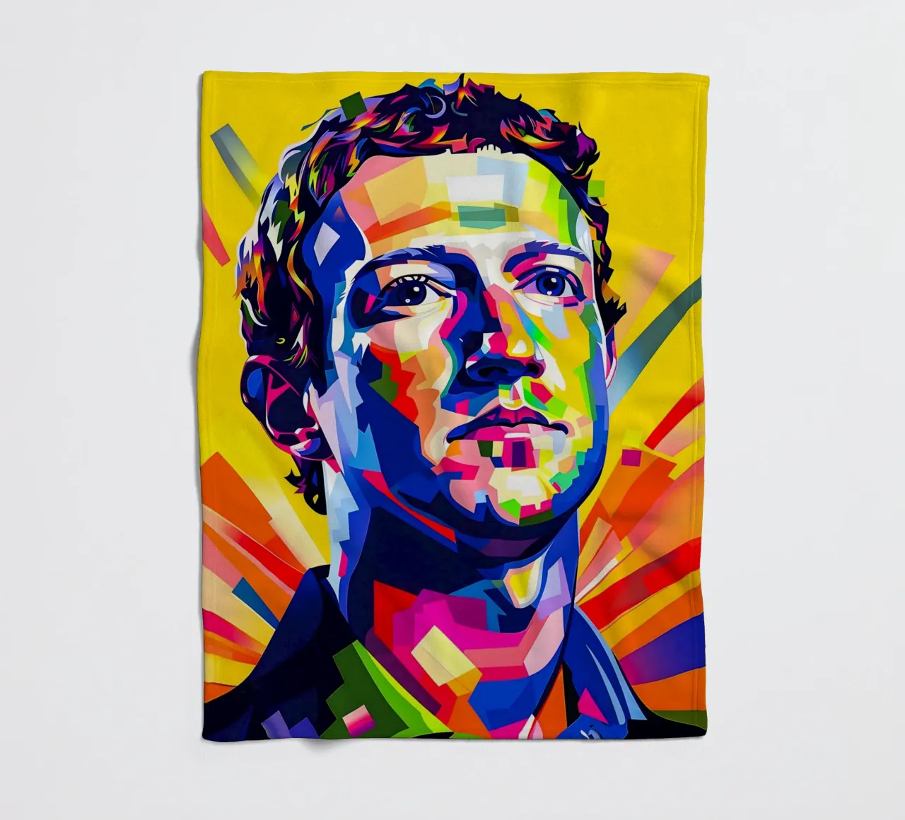 Mark Zuckerberg coperta in pile da HopeStudio