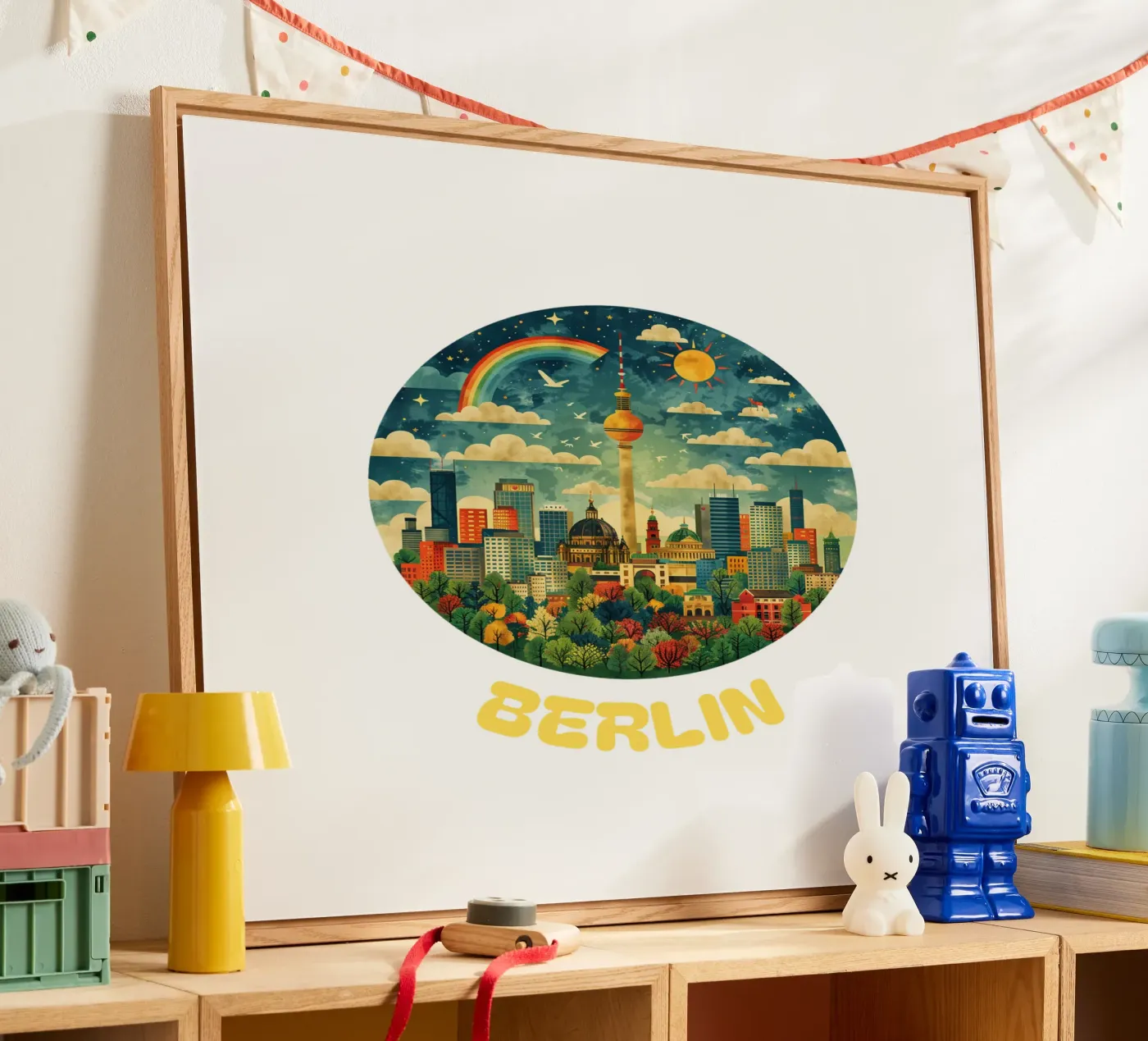 Berlin - Skyline Symphony plexiglass da Nikis Art Studio