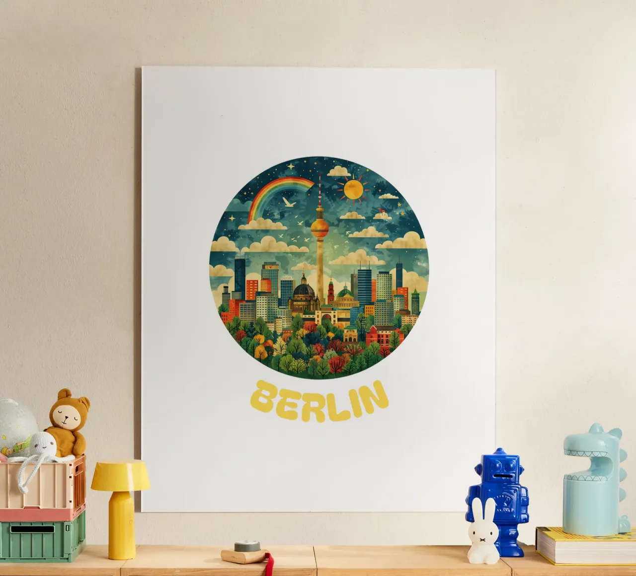 Berlin - Skyline Symphony plexiglass da Nikis Art Studio