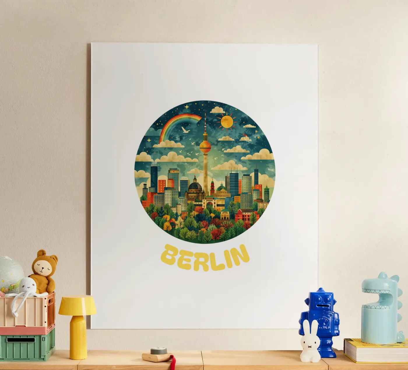 Berlin - Skyline Symphony plexiglass da Nikis Art Studio