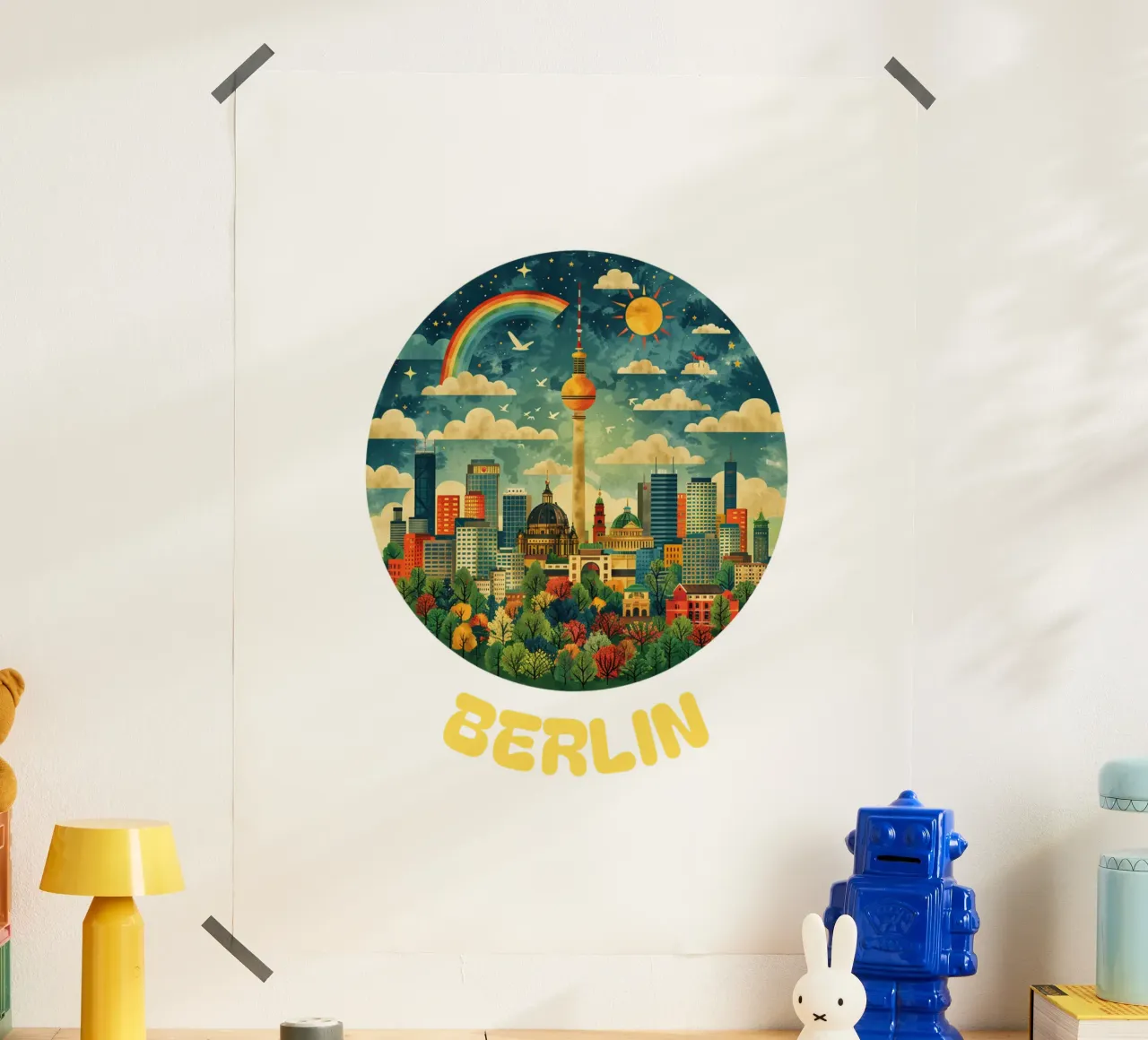 Berlin - Skyline Symphony carta hahnemühle da Nikis Art Studio