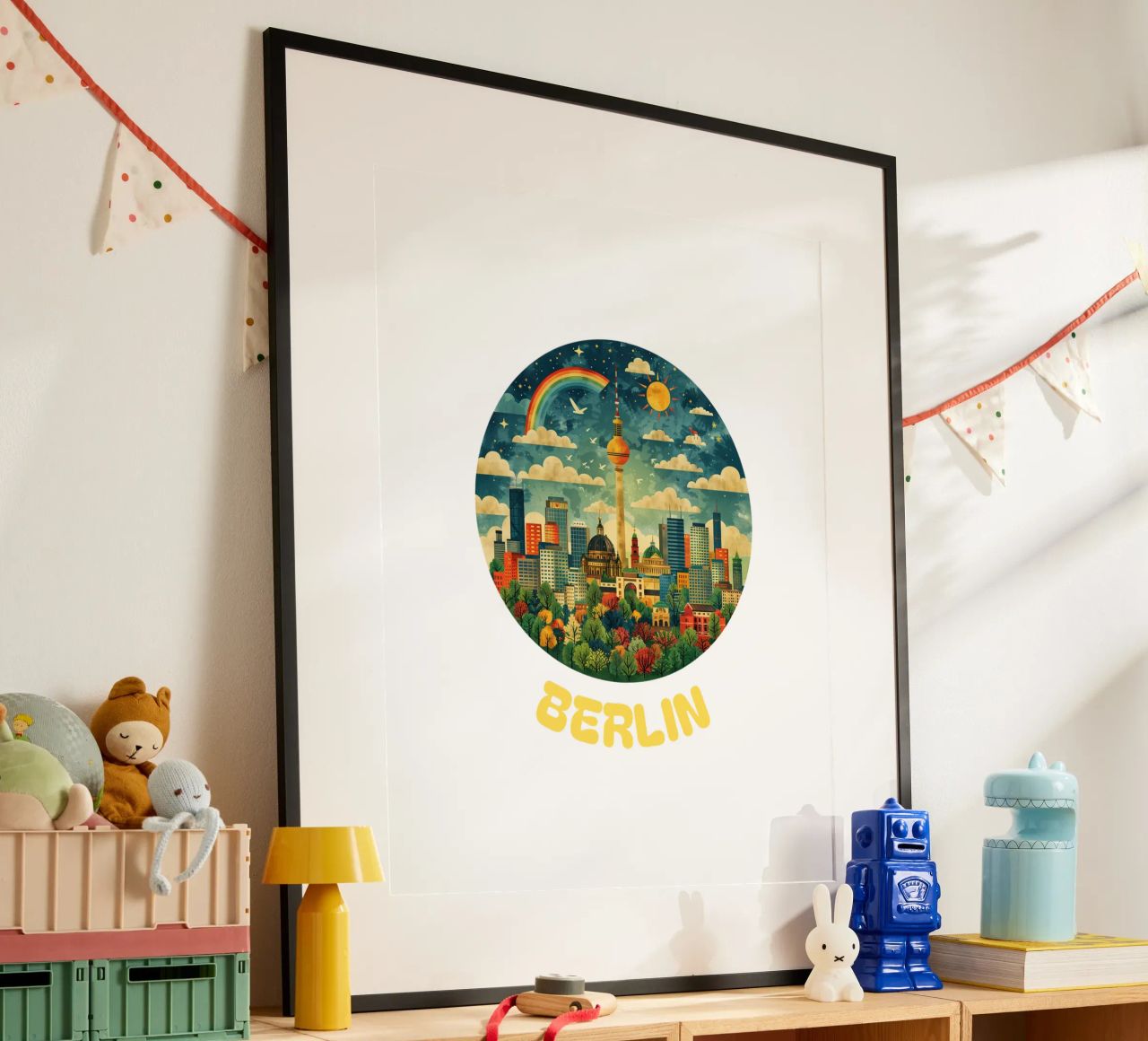 Berlin - Skyline Symphony poster by Nikis Art Studio