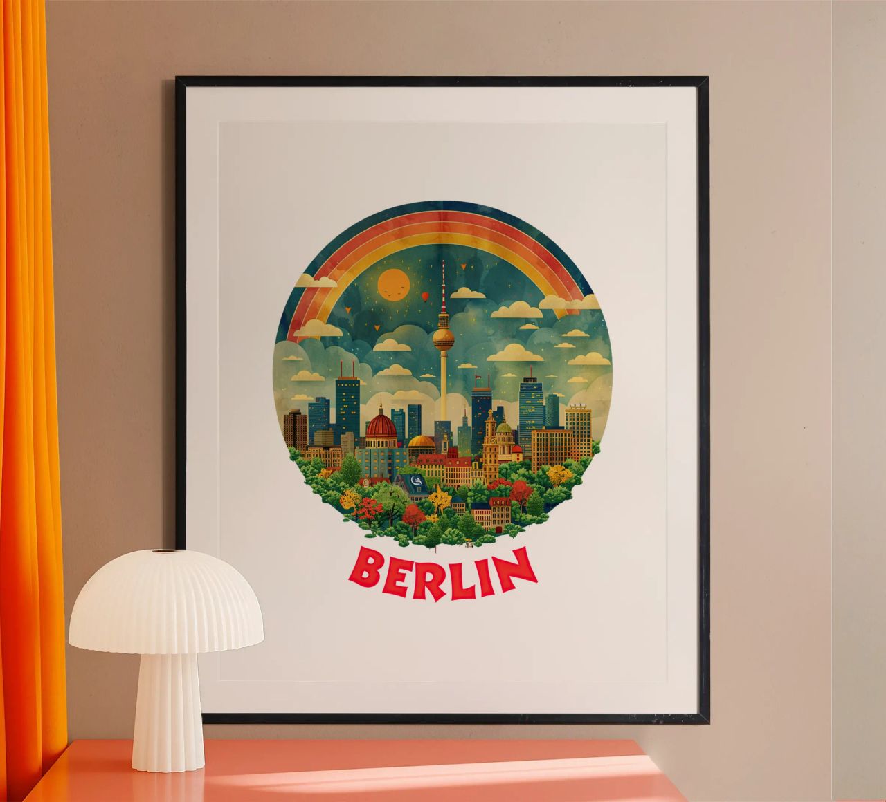Berlin - Capital Pulse poster by Nikis Art Studio