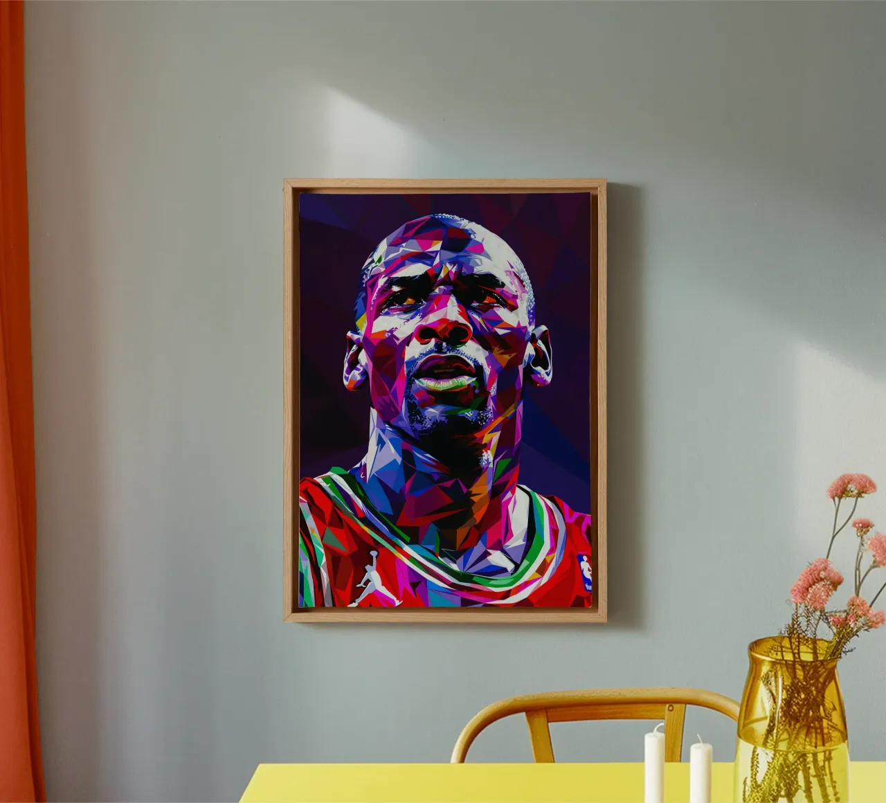 Michael Jordan tela con Cornice a cassetta da HopeStudio