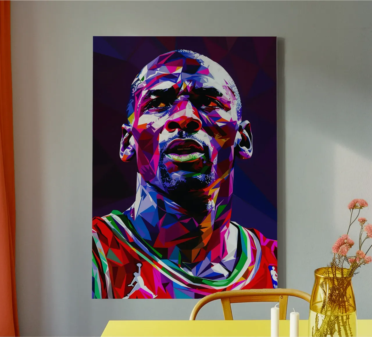 Michael Jordan tela con Cornice a cassetta da HopeStudio