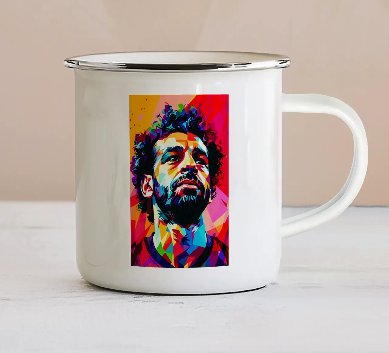 mohamed salah tazza in smalto da HopeStudio
