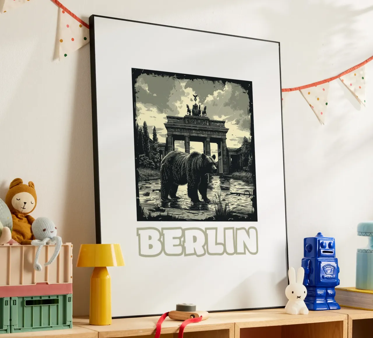 Berlin - Metropolis of Memories alu-dibond by Nikis Art Studio