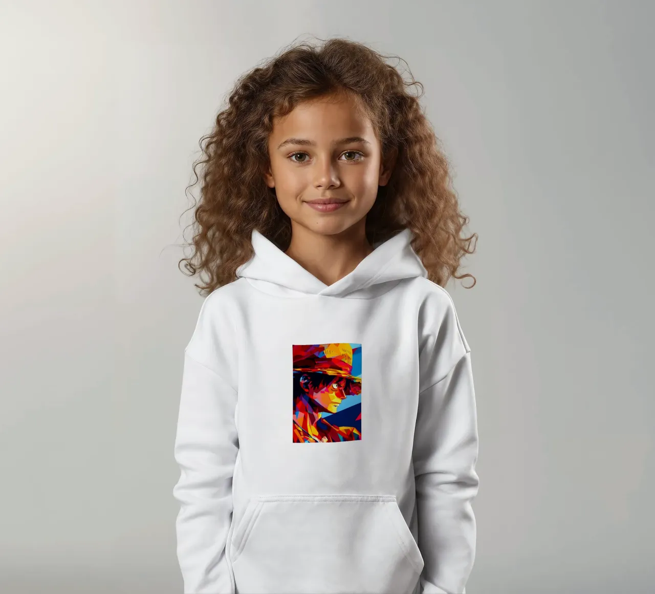 monkey d luffy felpa bambino con cappuccio da HopeStudio