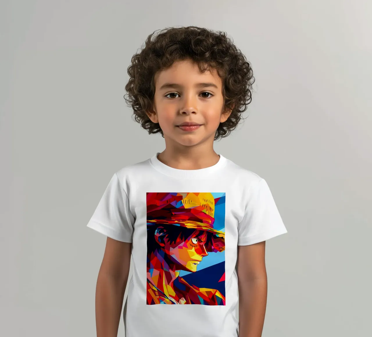 monkey d luffy t-shirt bambini da HopeStudio