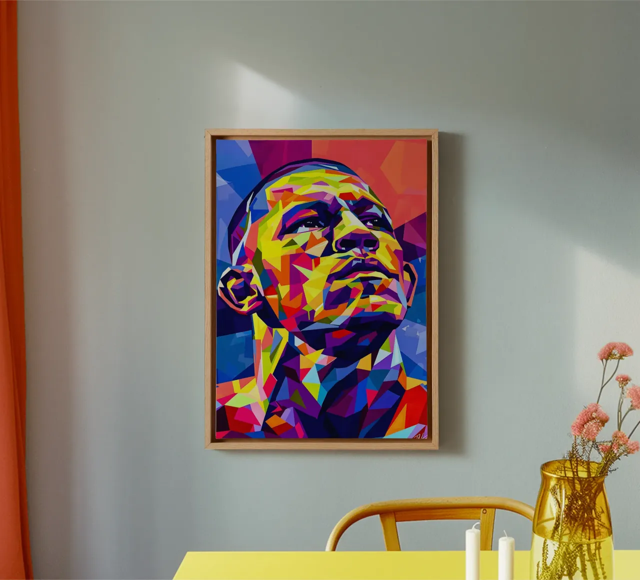 Nate Diaz UFC canvas met Baklijst van HopeStudio