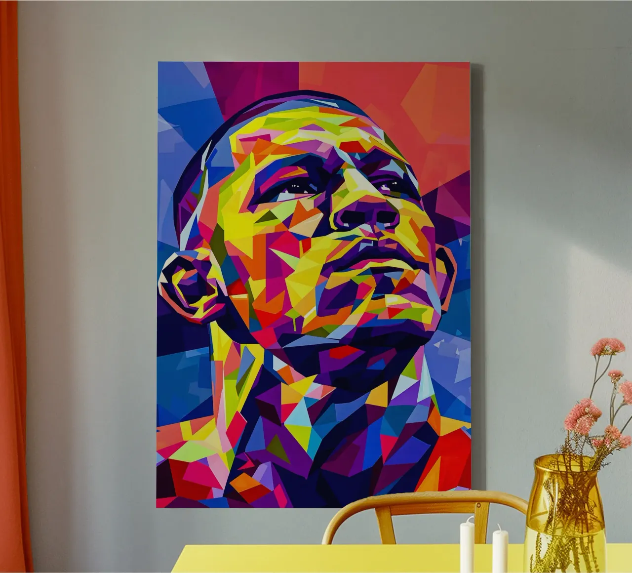 Nate Diaz UFC canvas met Baklijst van HopeStudio