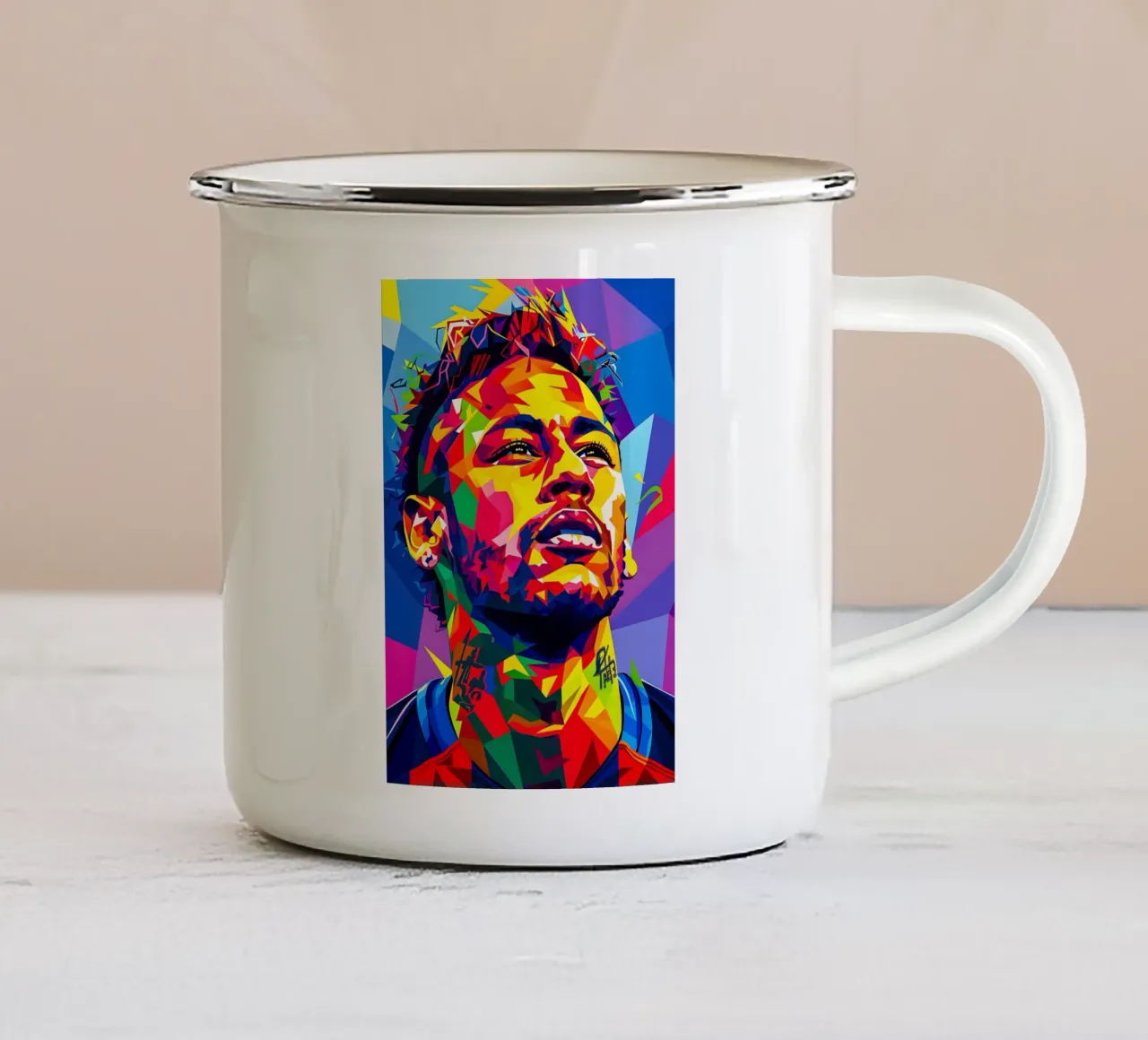 Neymar tazza in smalto da HopeStudio