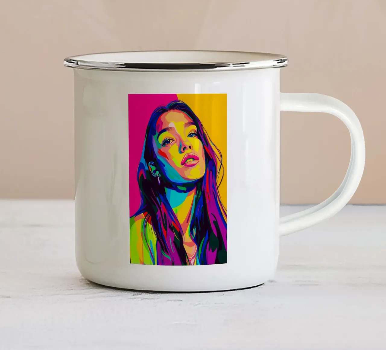 Olivia Rodrigo tazza in smalto da HopeStudio