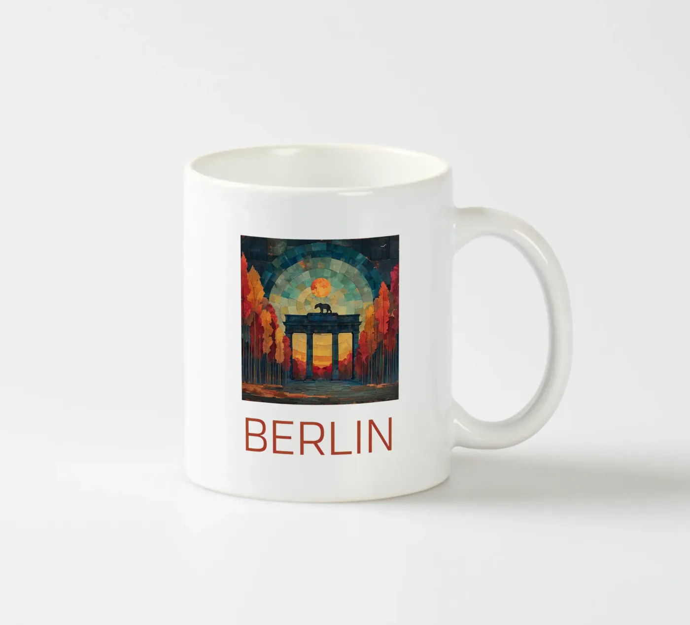 Berlin ceramic mug by Nikis Art Studio