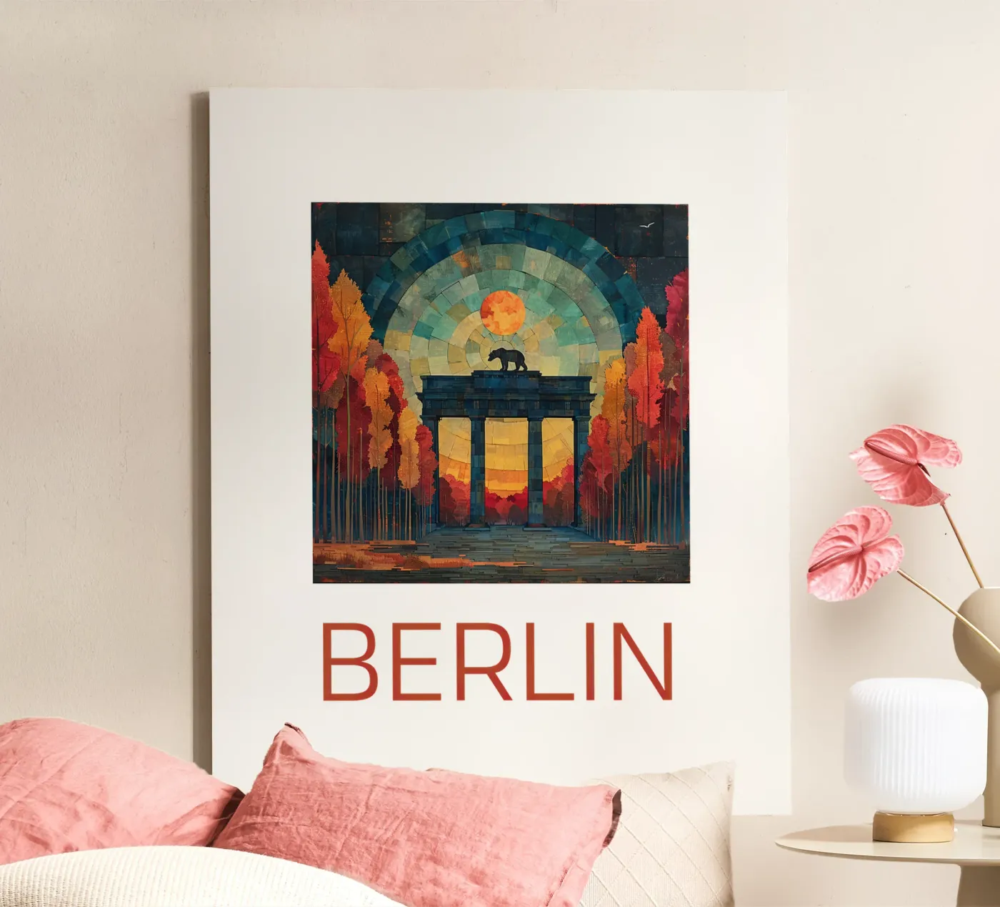 Berlin canvas by Nikis Art Studio