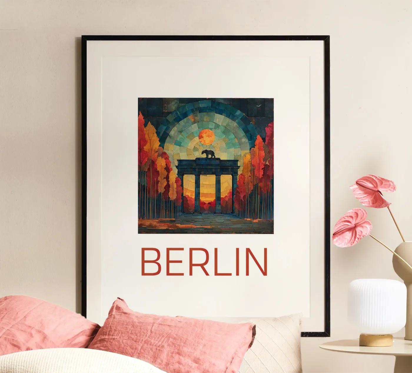 Berlin poster by Nikis Art Studio