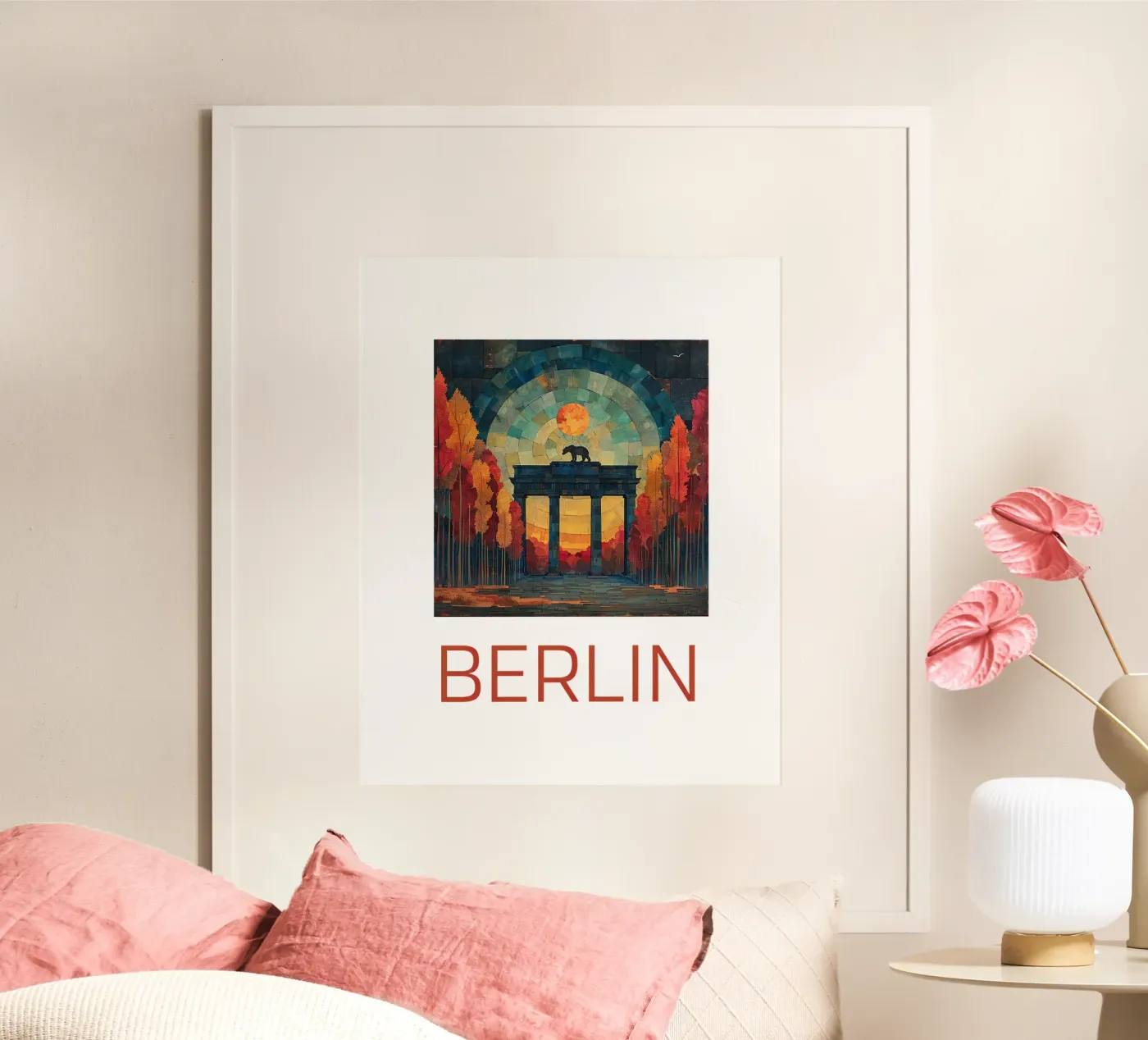Berlin poster by Nikis Art Studio