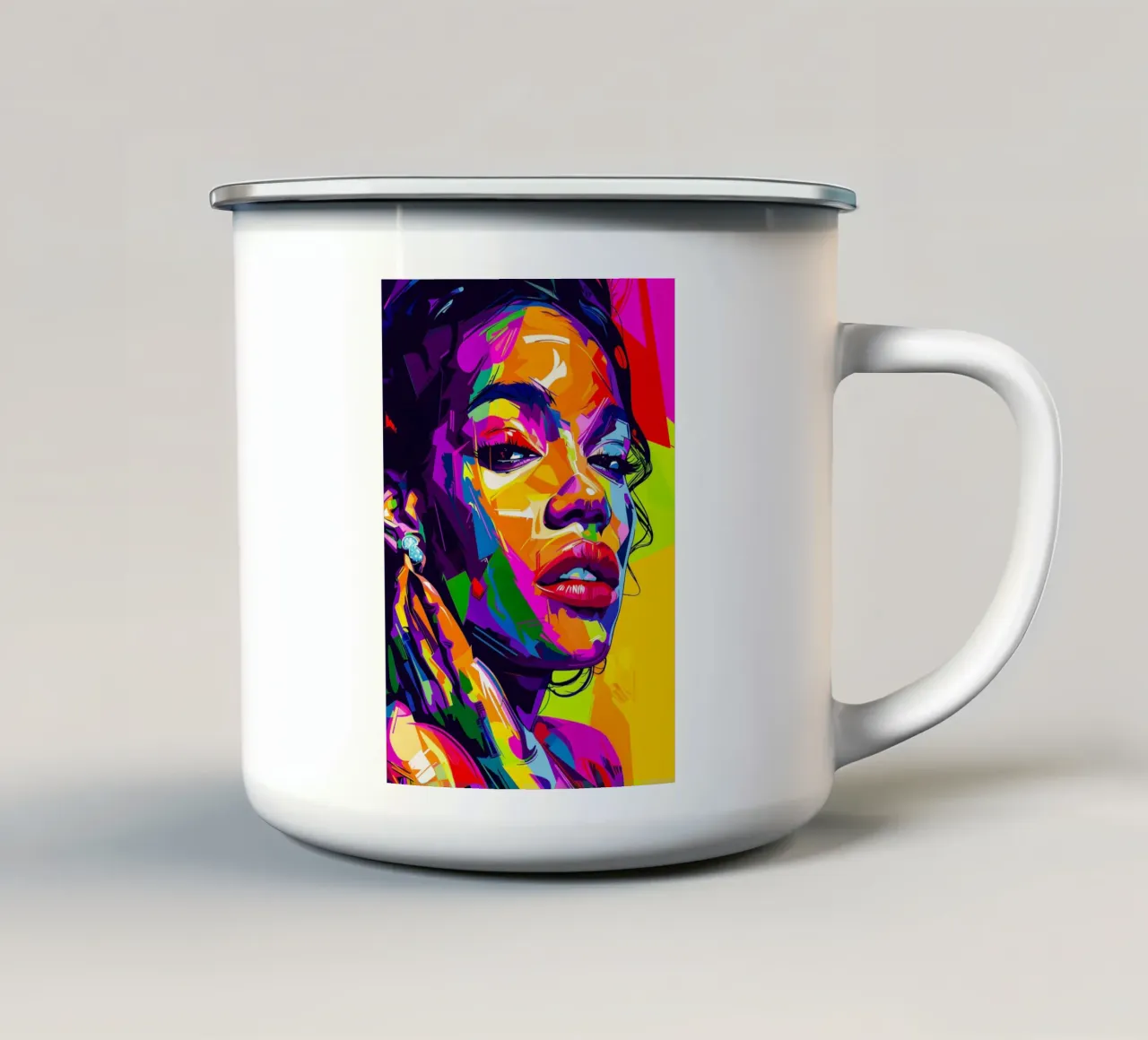 Rihanna tazza in smalto da HopeStudio