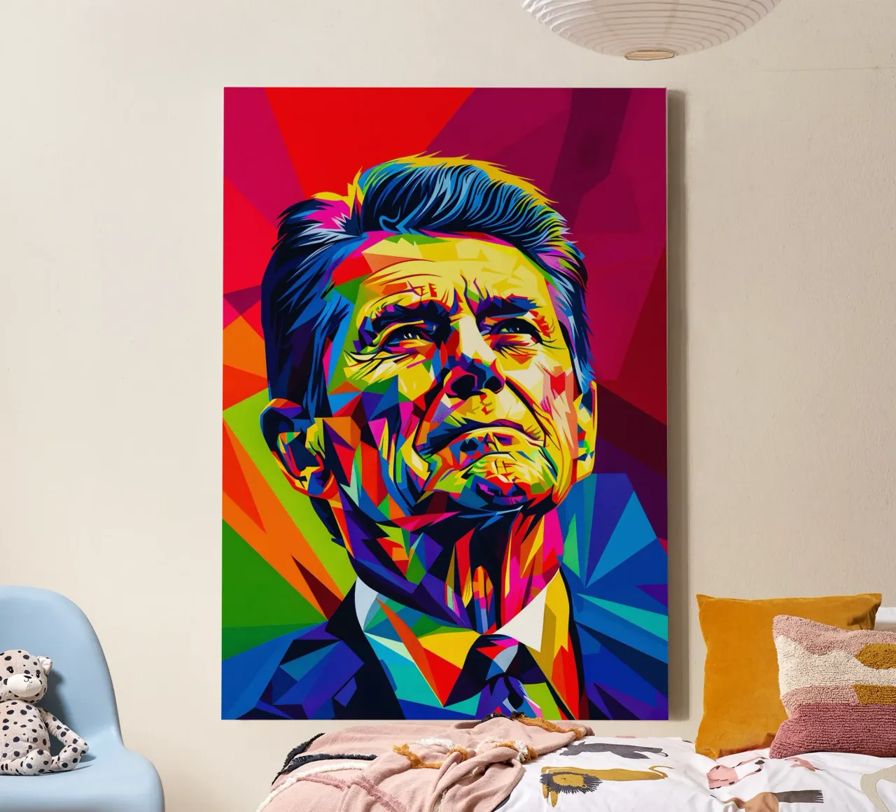 Ronald Reagan tela con Cornice a cassetta da HopeStudio