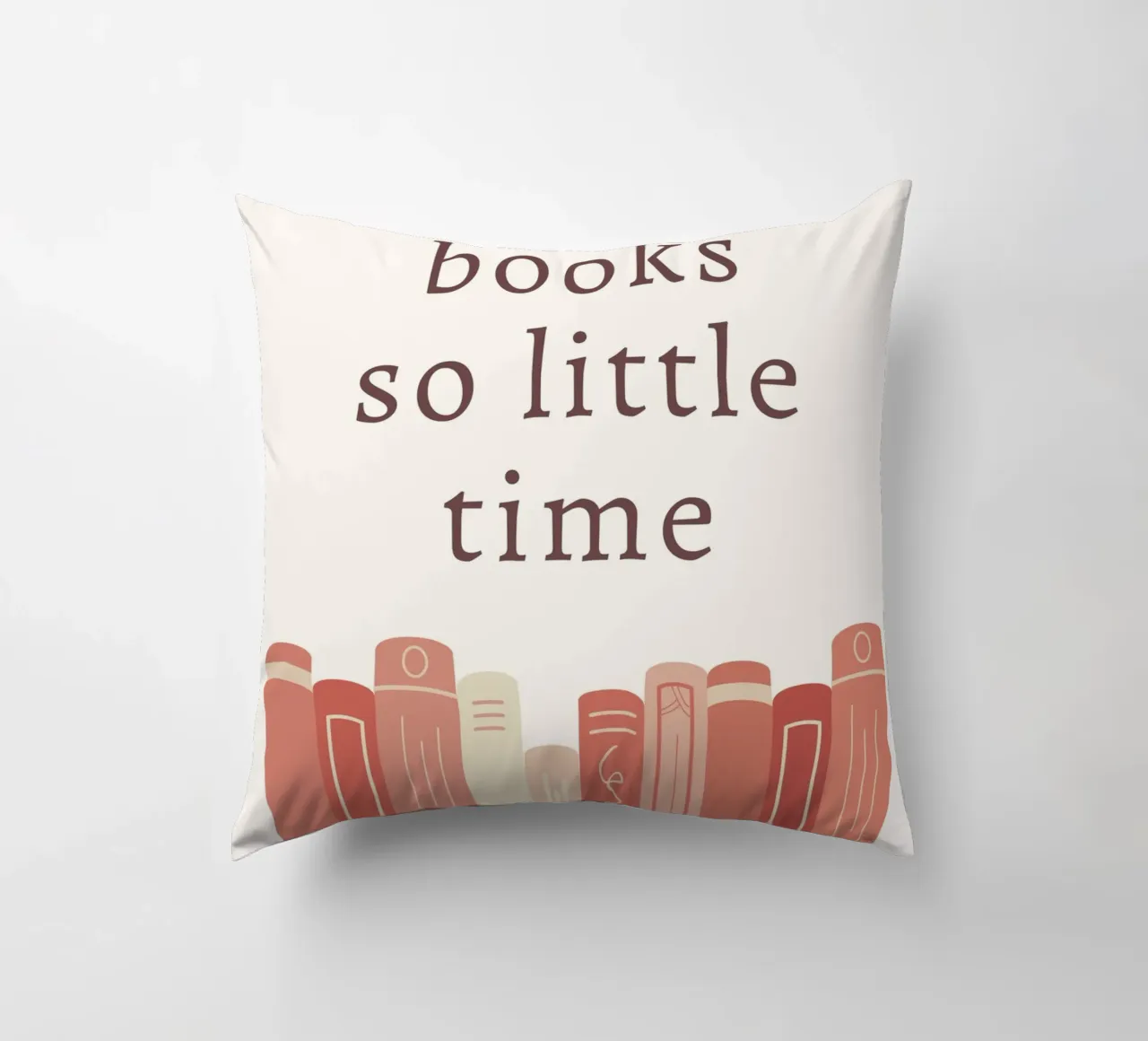 Così tanti libri così poco tempo, Amante dei libri, citazioni di libri cuscino da pdigitalprints