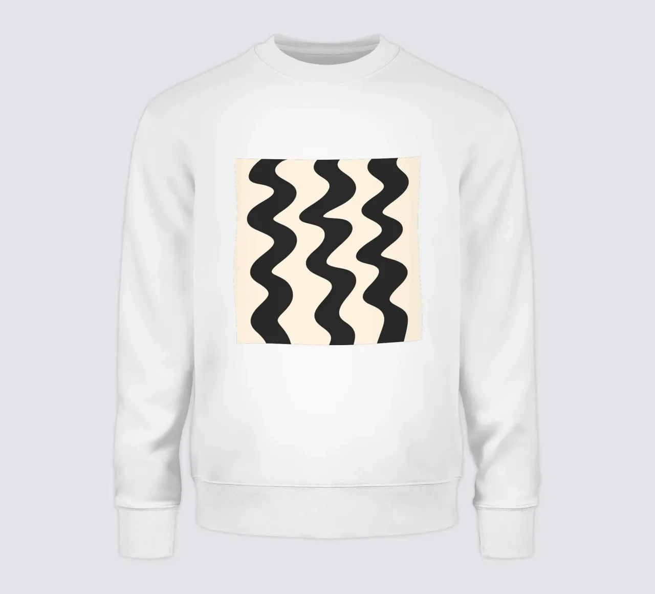 Linee a ghirigori - monocromatiche felpa da Wackapacka