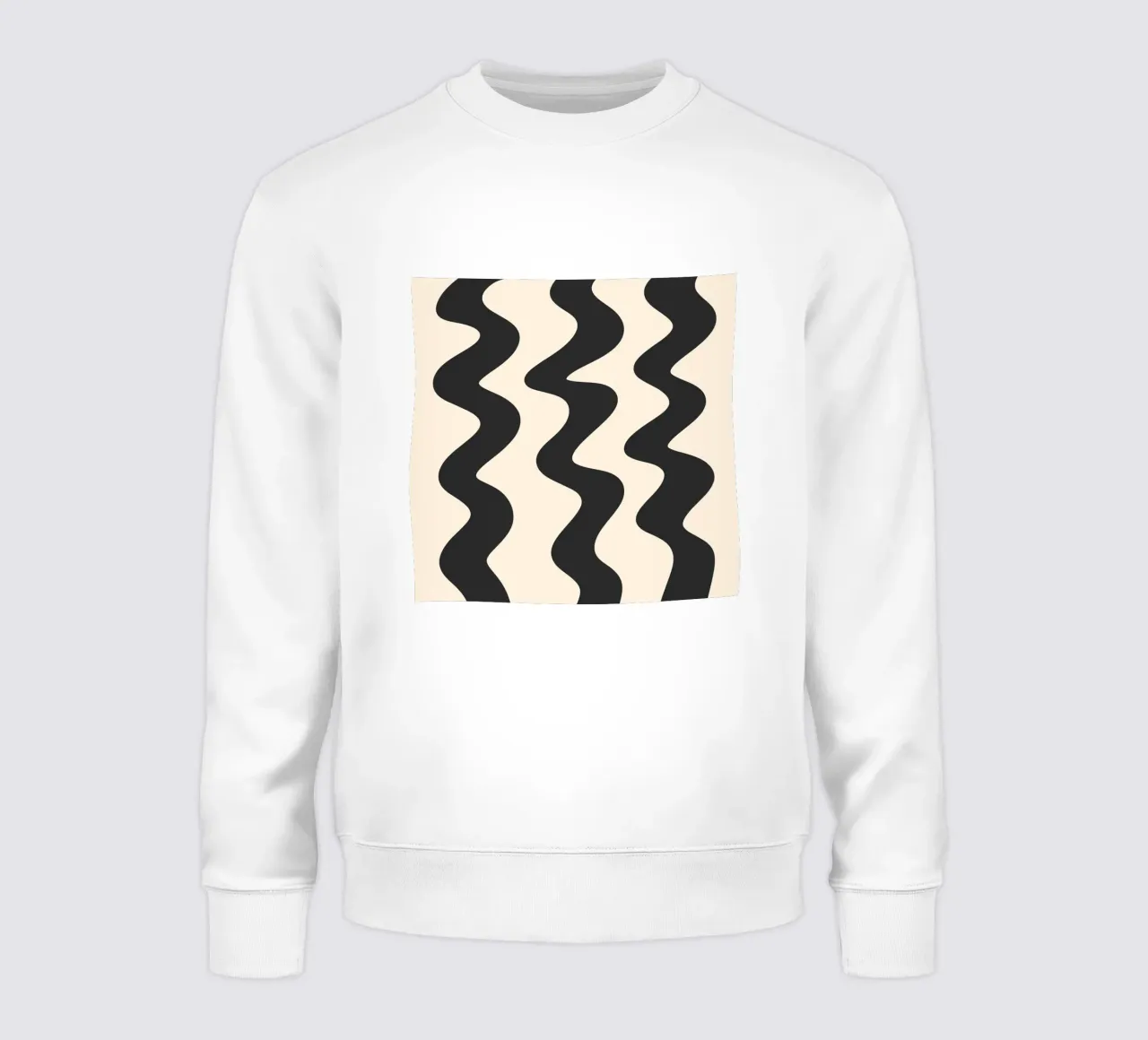 Linee a ghirigori - monocromatiche felpa da Wackapacka