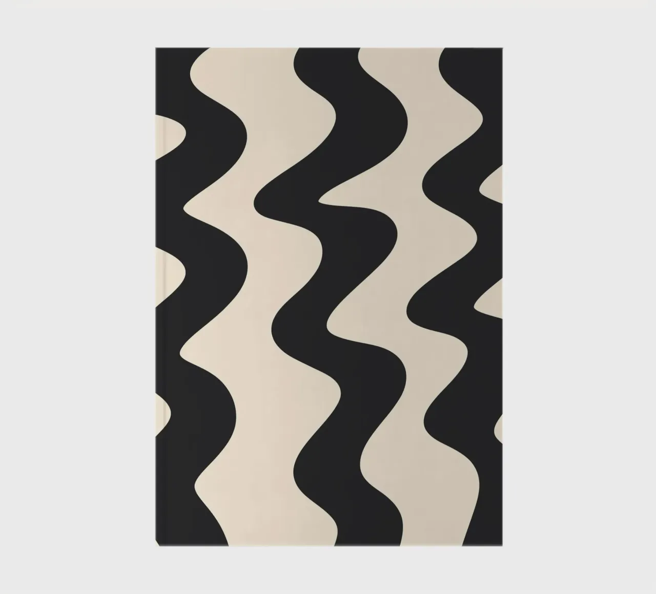 Squiggly lines - monochrome notebook by Wackapacka