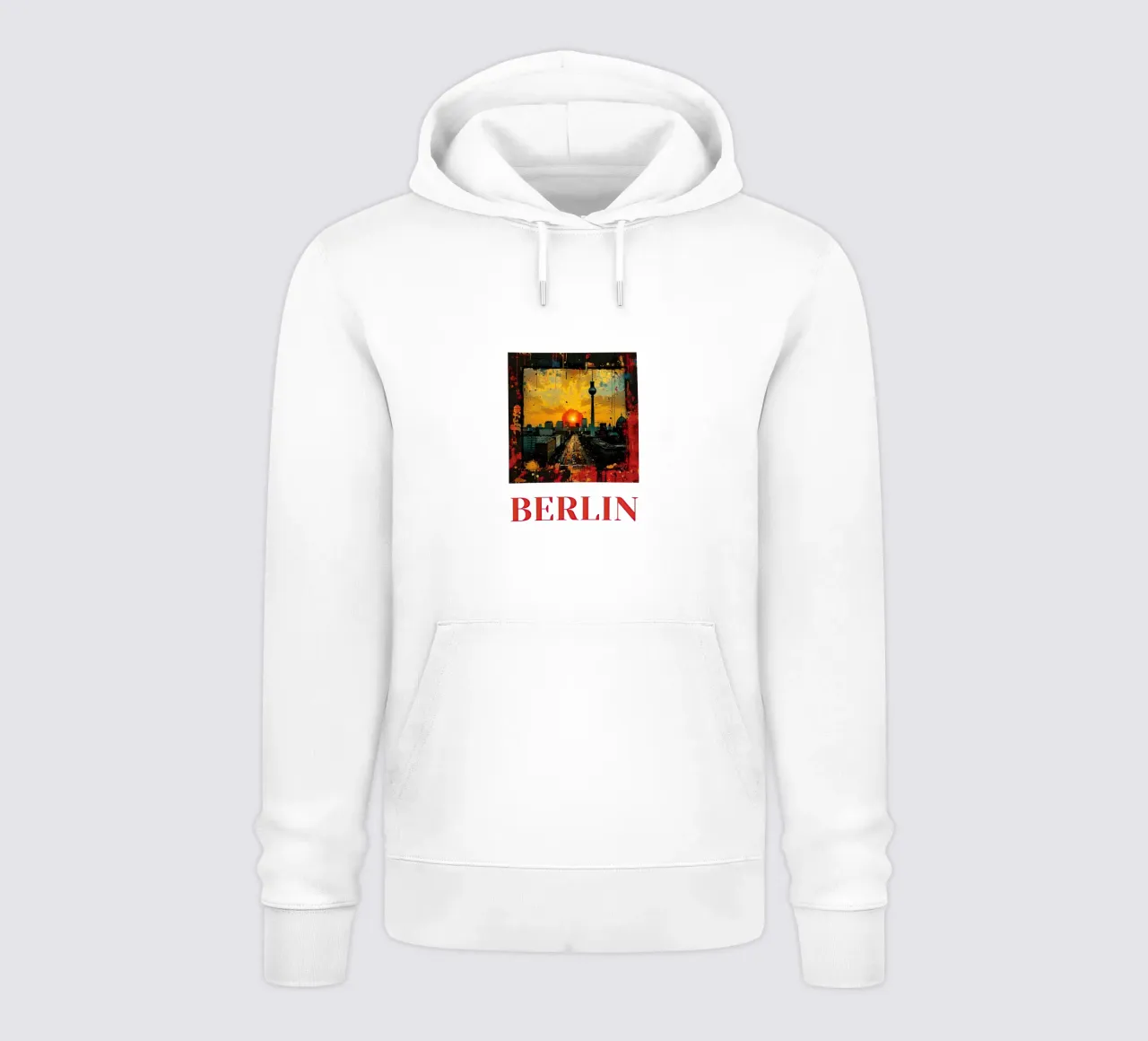 Berlin felpa con cappuccio da Nikis Art Studio