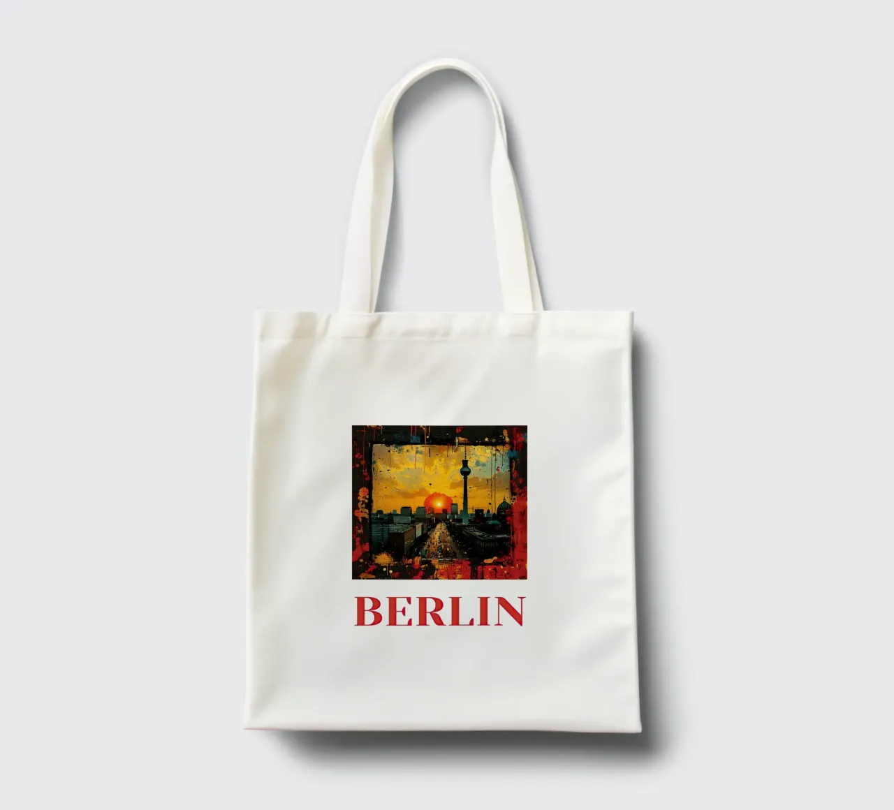 Berlin tote bag by Nikis Art Studio