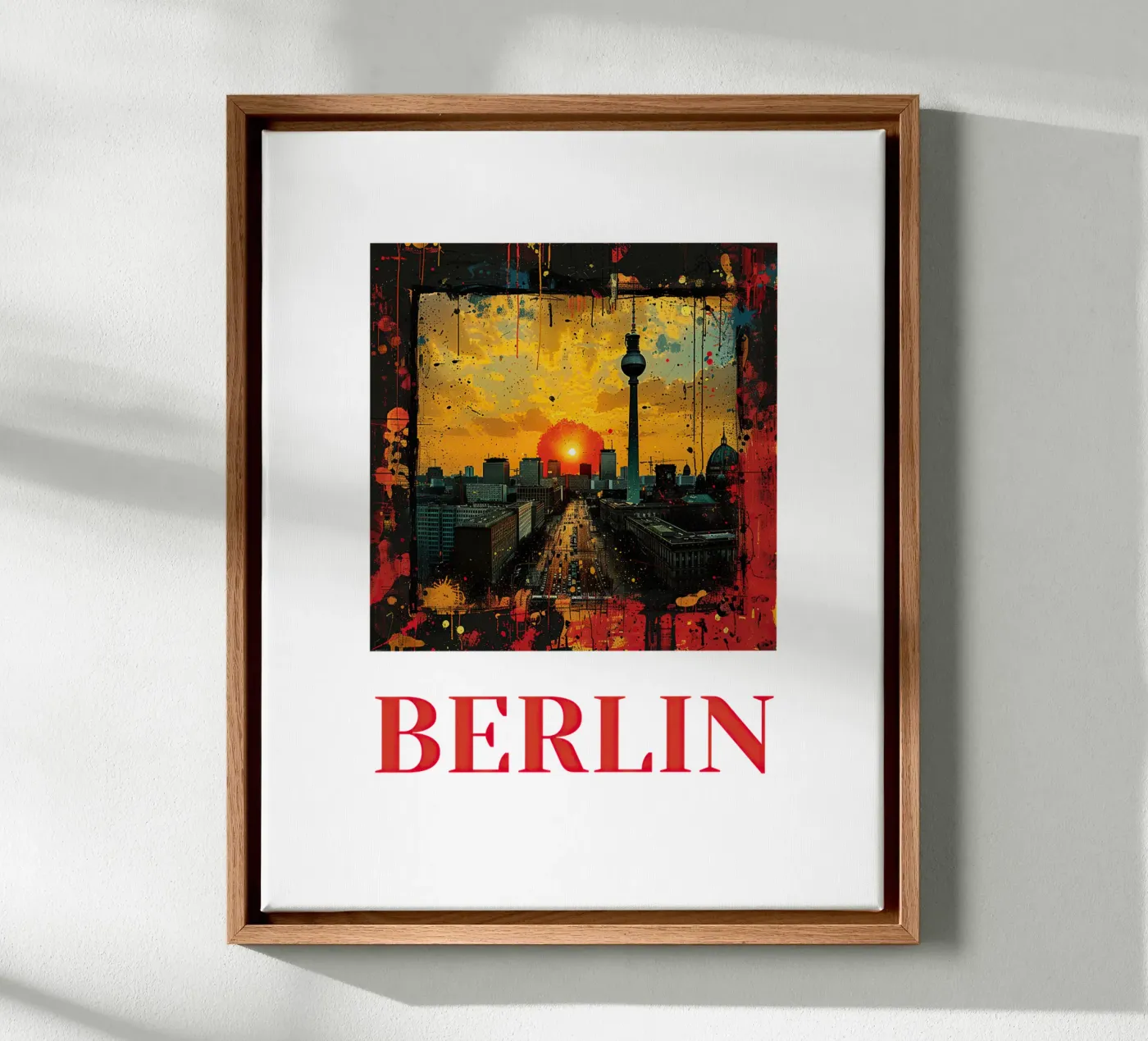 Berlin canvas by Nikis Art Studio