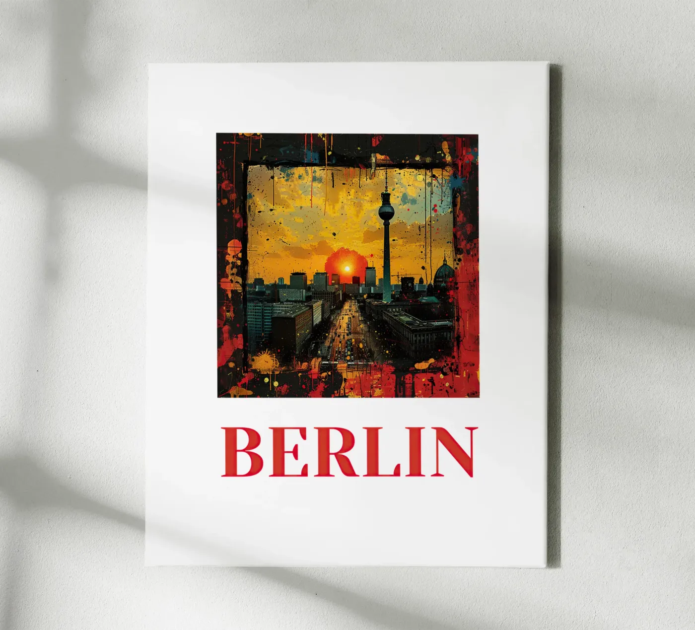 Berlin canvas by Nikis Art Studio