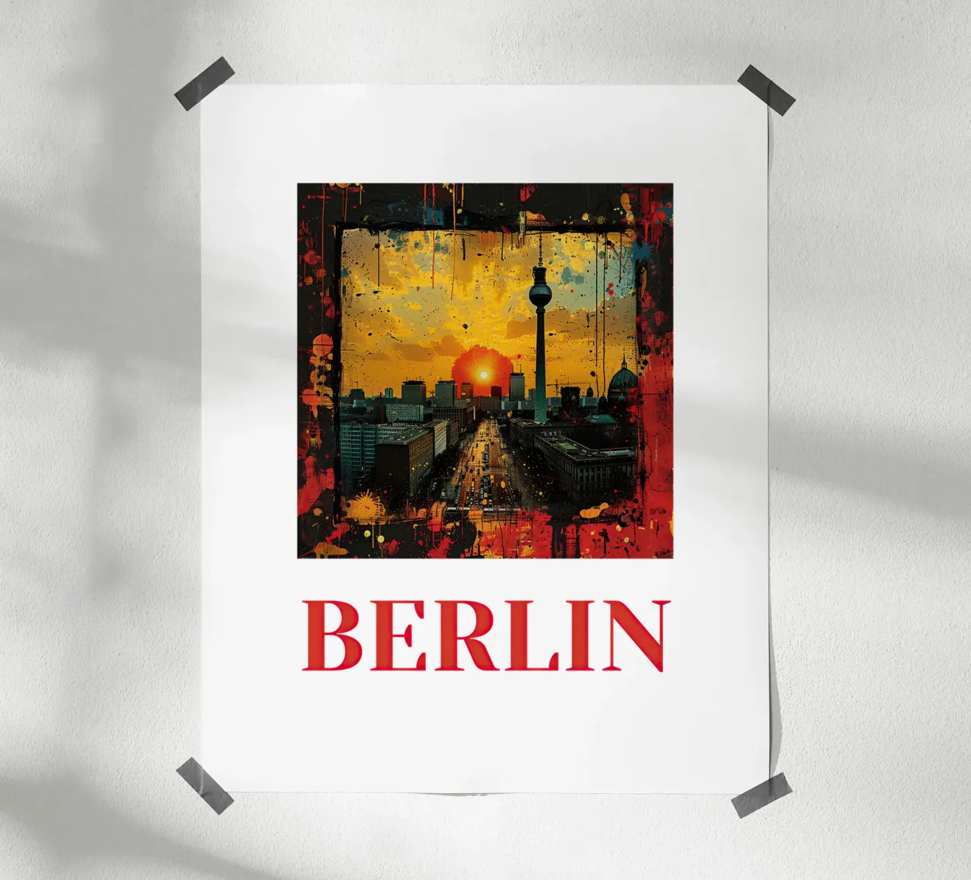 Berlin Poster von Nikis Art Studio