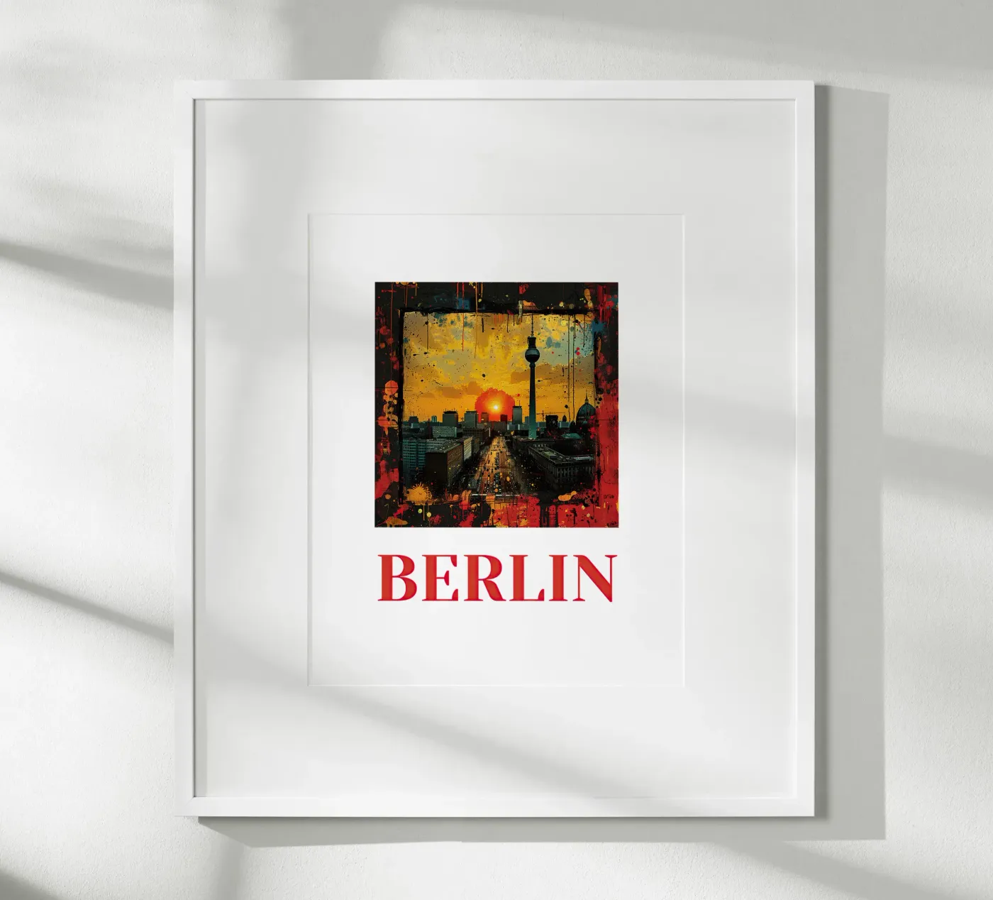 Berlin Poster von Nikis Art Studio