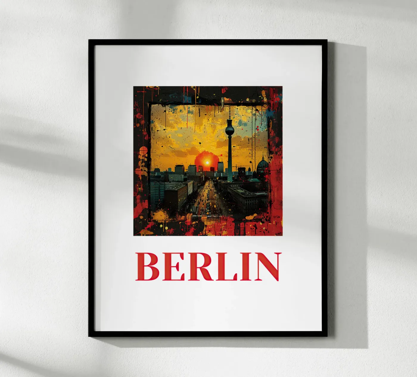 Berlin Poster von Nikis Art Studio