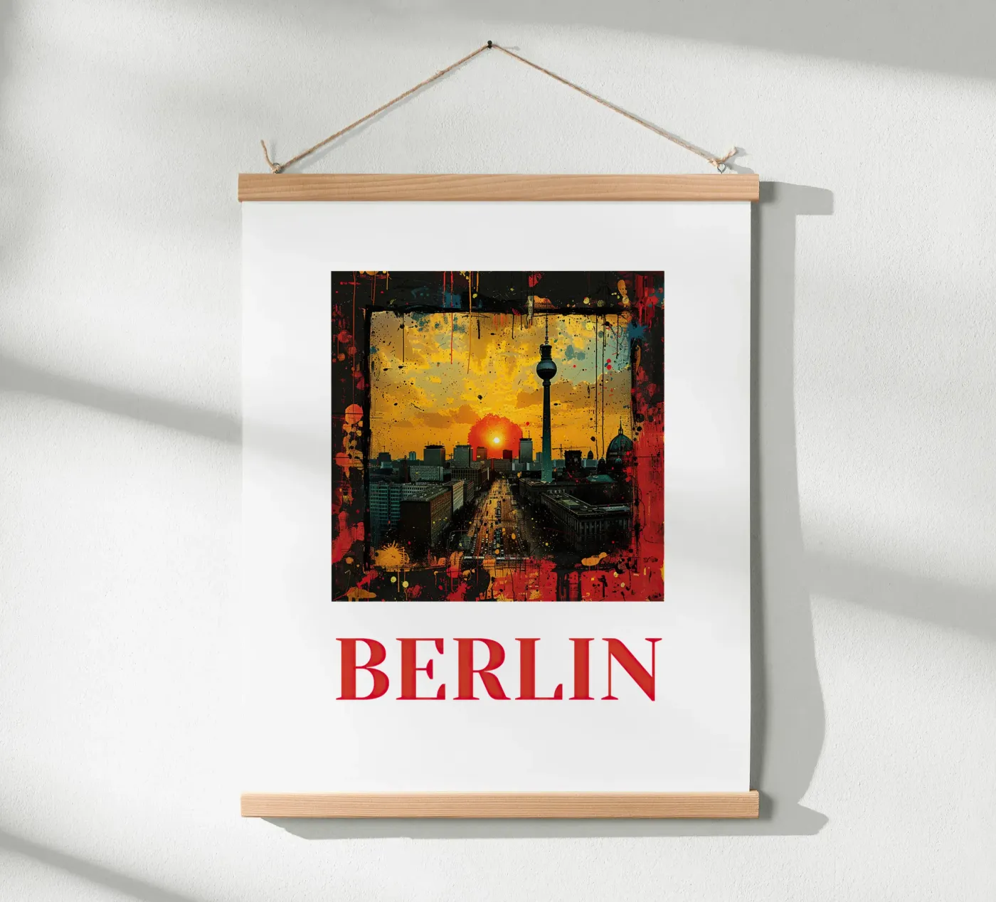 Berlin Poster von Nikis Art Studio