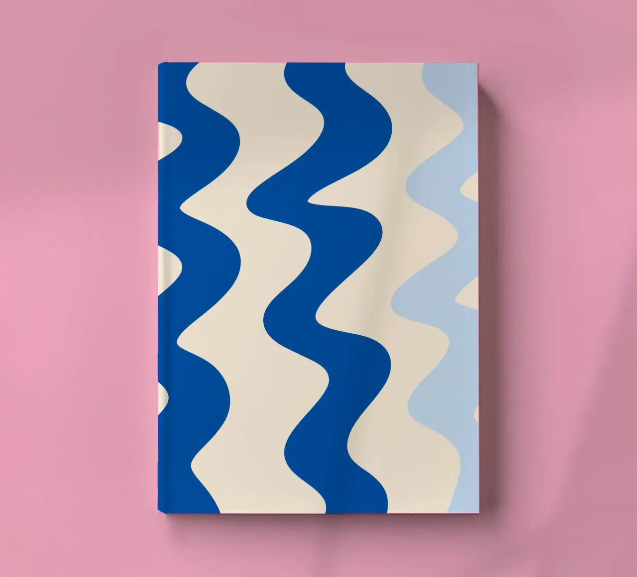 Squiggly lines - blue notebook by Wackapacka