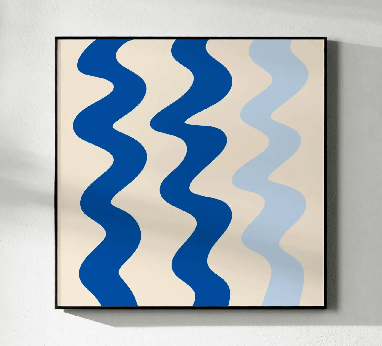 Linee a ghirigori - blu plexiglass da Wackapacka