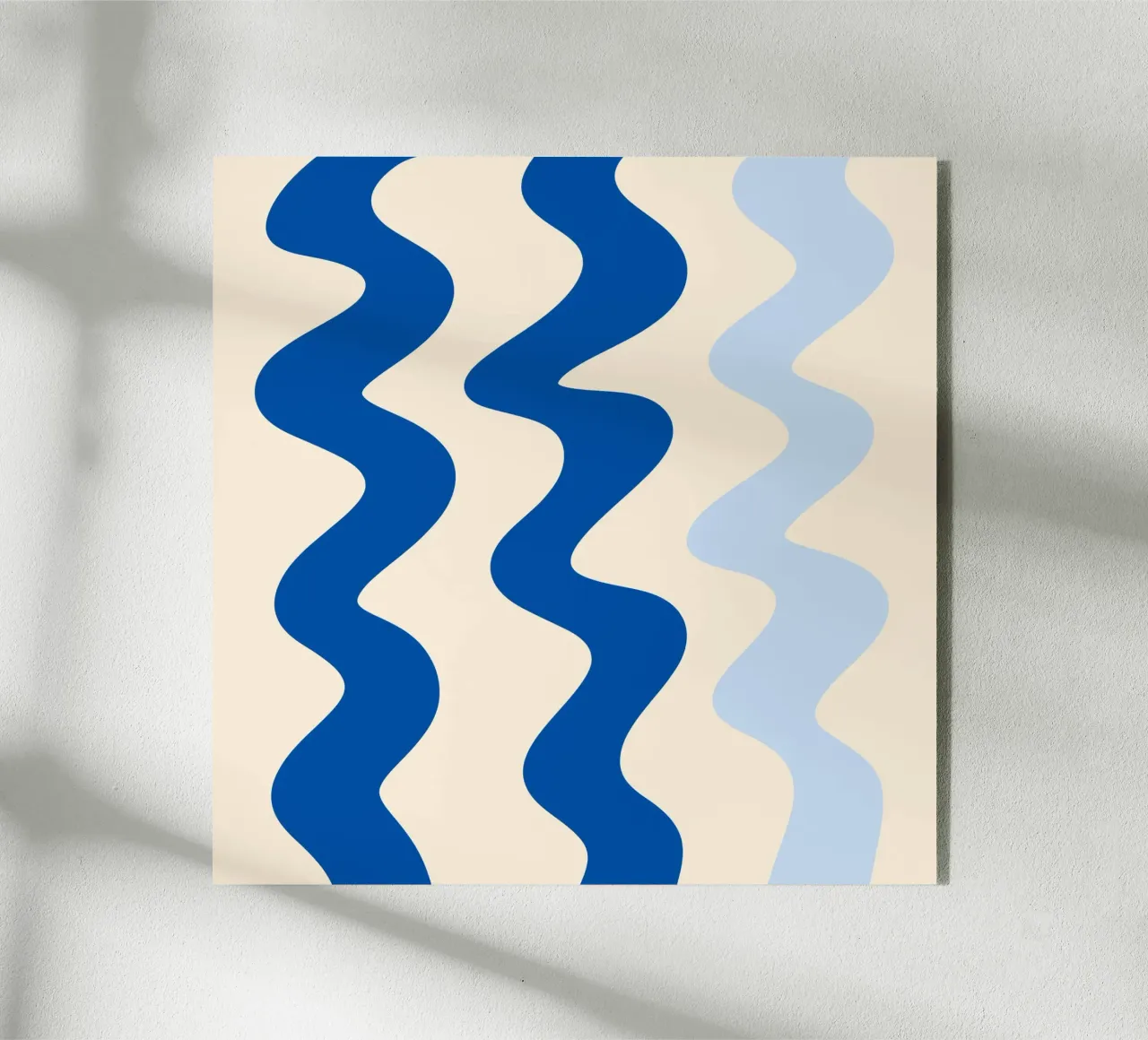 Linee a ghirigori - blu plexiglass da Wackapacka