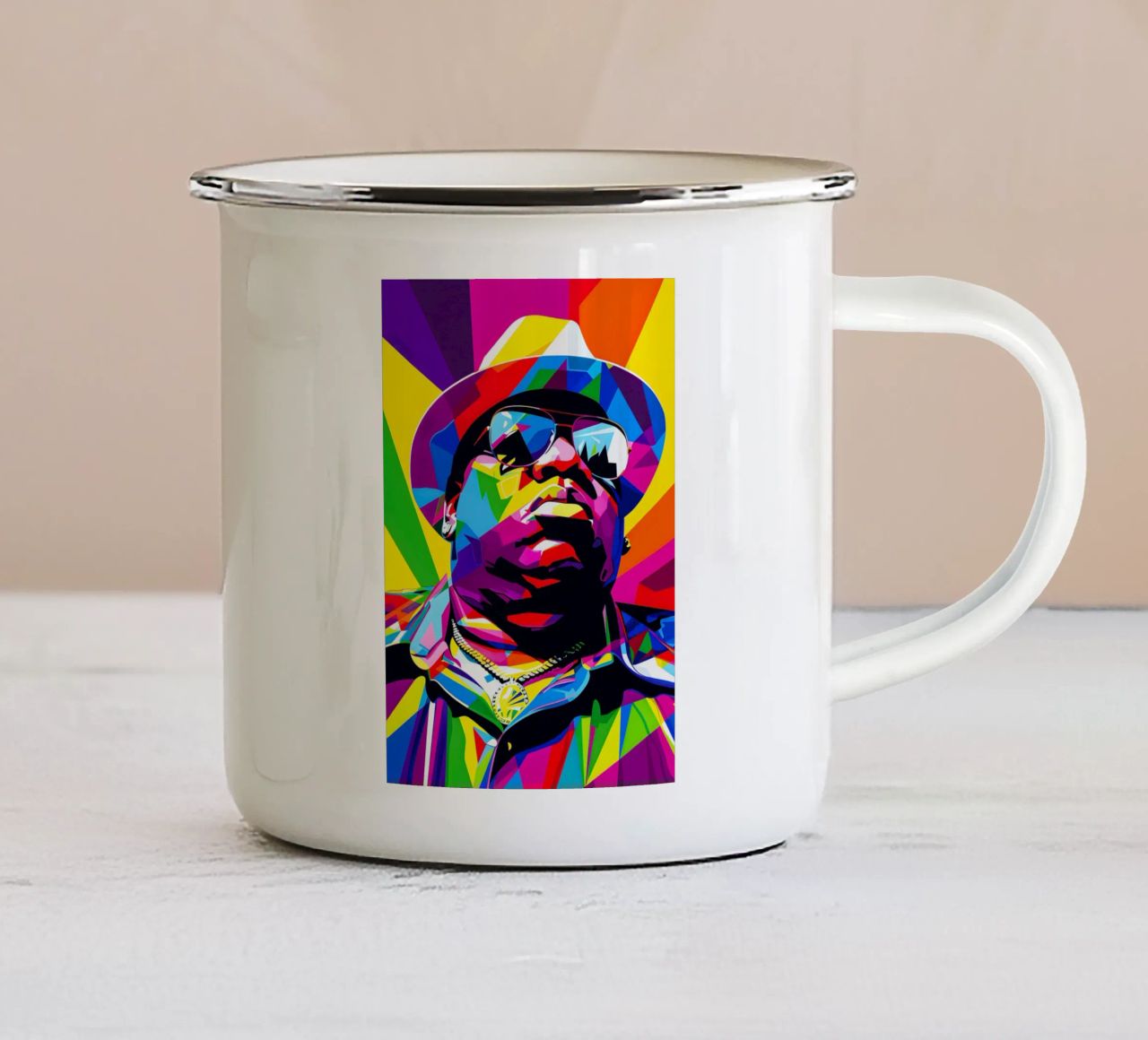 The Notorious B.I.G. tazza in smalto da HopeStudio