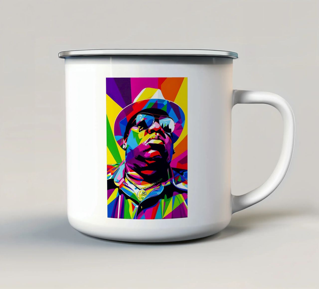 The Notorious B.I.G. tazza in smalto da HopeStudio