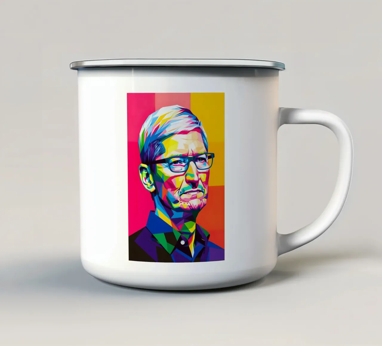 Tim Cook tazza in smalto da HopeStudio