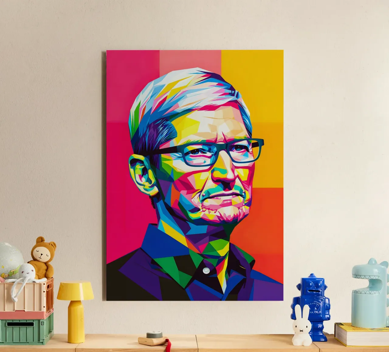 Tim Cook alluminio dibond da HopeStudio