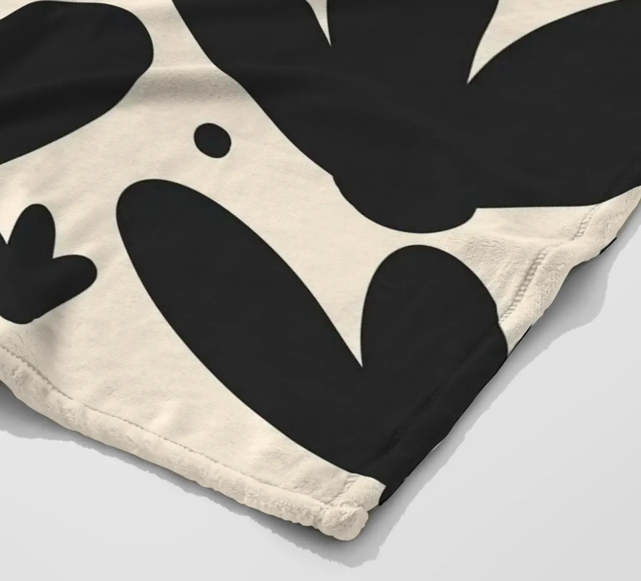 Tulipani astratti monocromatici coperta in pile da Wackapacka