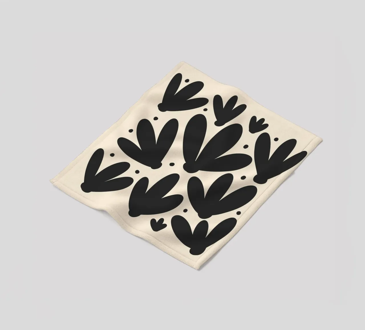Tulipani astratti monocromatici coperta in pile da Wackapacka