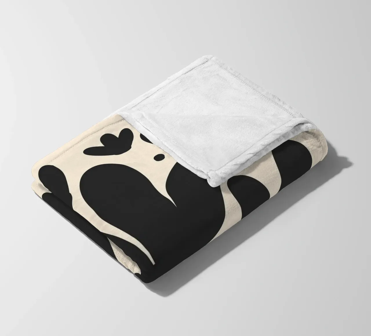 Tulipani astratti monocromatici coperta in pile da Wackapacka