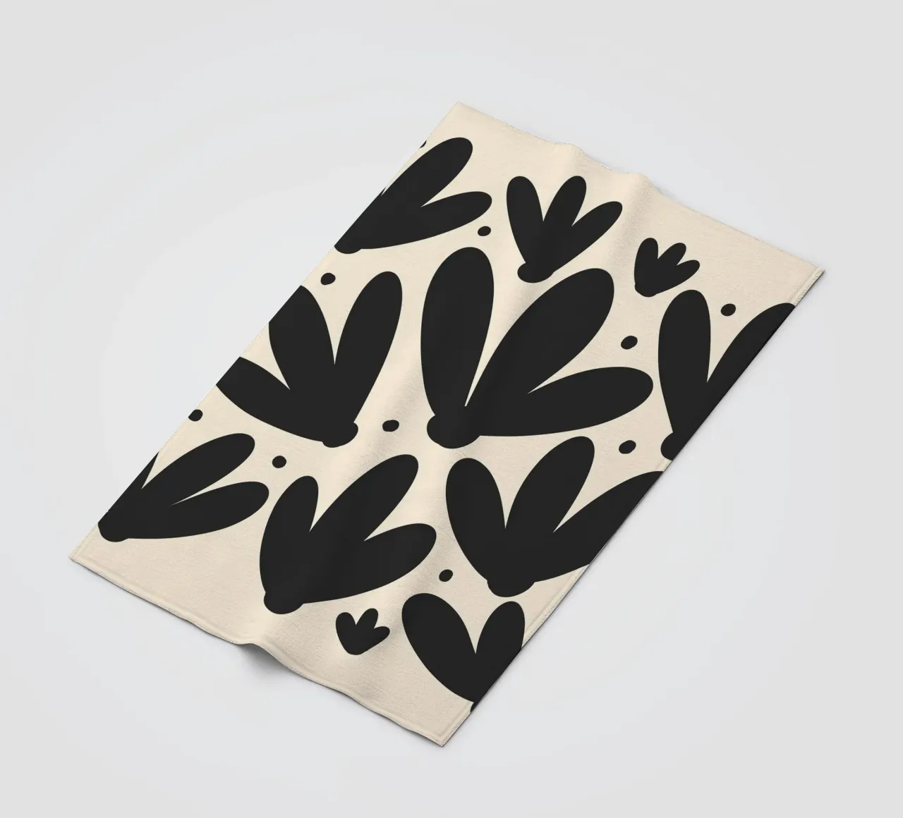 Tulipani astratti monocromatici coperta in pile da Wackapacka