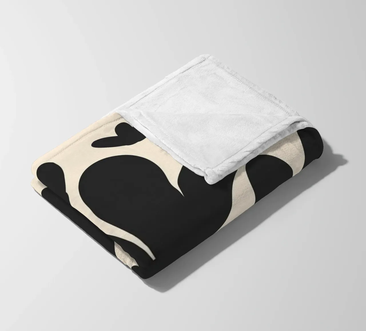 Tulipani astratti monocromatici coperta in pile da Wackapacka