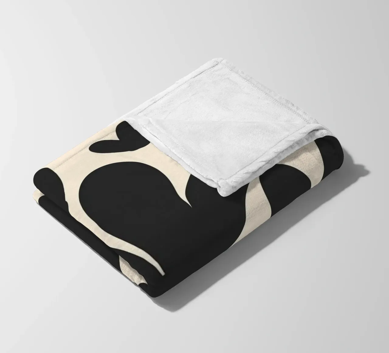 Tulipani astratti monocromatici coperta in pile da Wackapacka